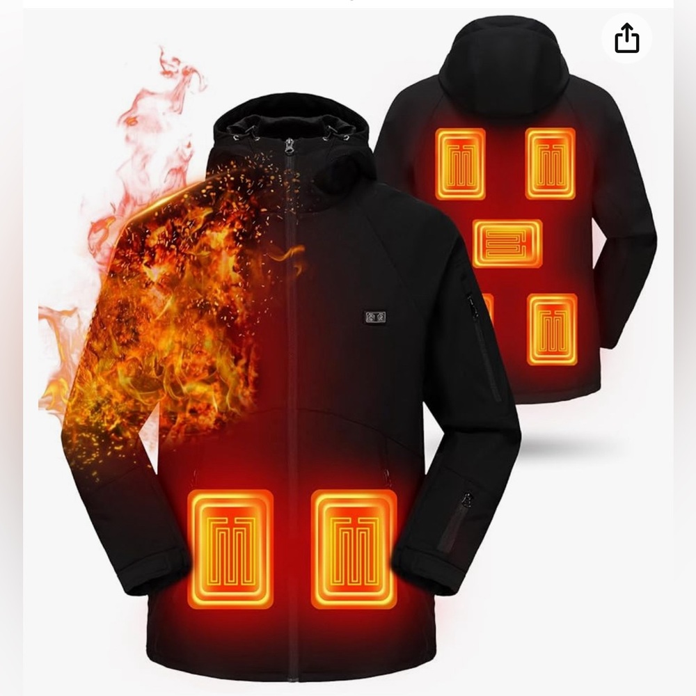 WINNER PRO Heated Jacket For Men (NO BATTERY PACK 7.4V 3A DC) Size Medium